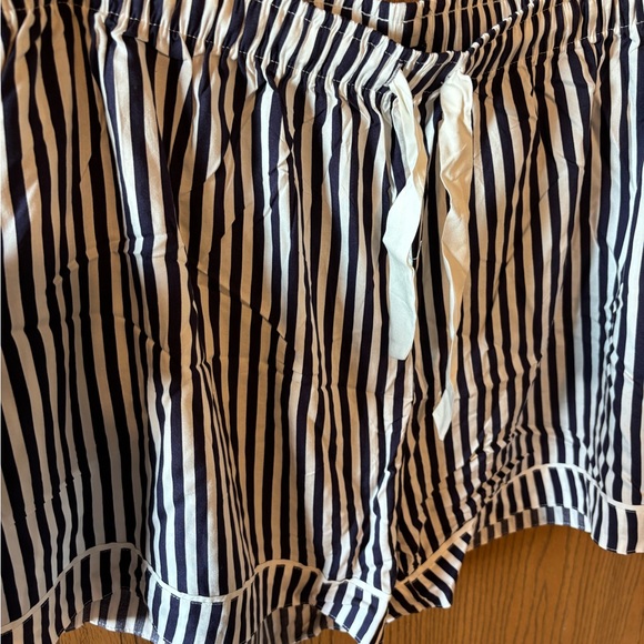 U.S. Polo Assn. Navy and White Striped Women’s Plus Pajama Sleep Lounge Set - Picture 9 of 11